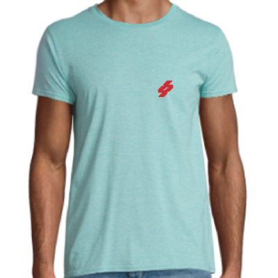 Camiseta Les Cavaliers Verde Jaspeado Claro