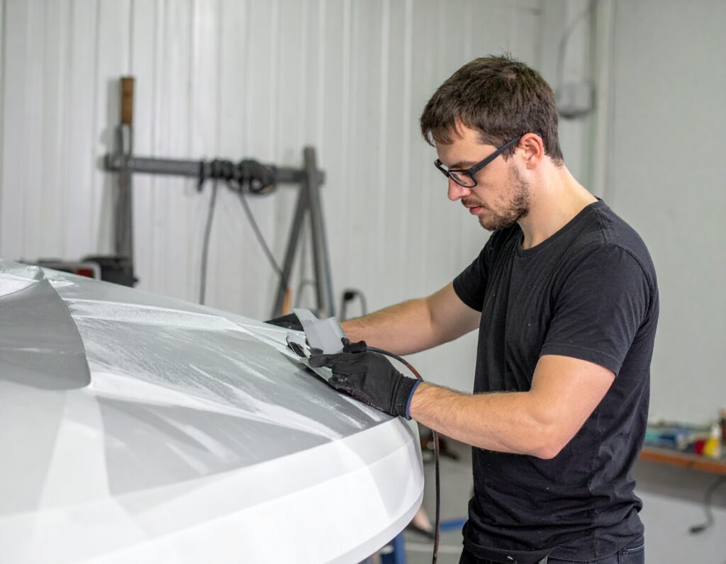 Casco barco fibra de vidrio