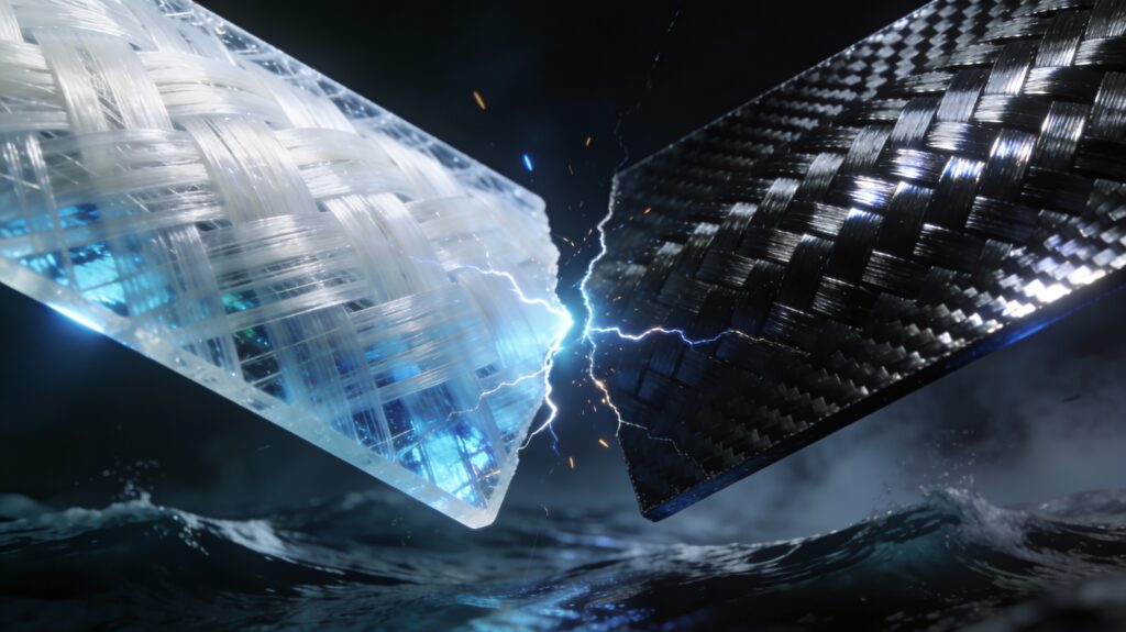 Fibra de vidrio fibra de carbono